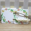Square Paper Hair Clip Display Cards DIY-B061-01B-09-1