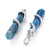 Natural Agate Big Pointed Pendants G-F696-B12-3