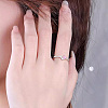 Brass Micro Pave Cubic Zirconia Finger Rings CU-CBADE6A-02B-P-1