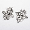 Palm Brass Pendants KK-F371-59P-1