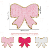 12Pcs 3 Colors Polyester Embroider Thread Iron on/Sew On Patches PATC-HY0001-61-2