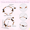 15Pcs 5 Styles Synthetic Turquoise & Natural Rose Quartz & Tiger Eye & Amethyst & Red Jasper Chips & Handmade Seed Beads Bracelet Making AJEW-SC0031-86-2