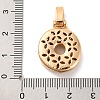 Brass Micro Pave Cubic Zirconia Pendants KK-C076-29O-G01-3