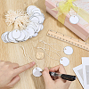 100Pcs Blank Round Paper Price Tags AJEW-BC0010-88B-3