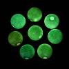 Luminous UV Plating Opaque Acrylic Beads OACR-Q204-12MM-01-4