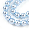 Baking Painted Pearlized Glass Pearl Bead Strands HY-N002-4mm-A05-4