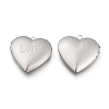 Non-Tarnish Valentine's Day 304 Stainless Steel Locket Pendants STAS-K192-17P-2