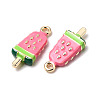 Alloy Enamel Pendants PALLOY-T094-04B-04-2