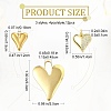 12Pcs 3 Styles 304 Stainless Steel & Brass Mico Pave Cubic Zirconia Pendants DIY-SZ0010-61-2