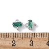 Brass Pave Cubic Zirconia Connector Charms KK-F892-53P-04-3