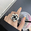 Flower Adjustabl Brass Cuff Rings FS-WGD8EDC-02-1