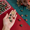 100Pcs 2 Colors Polyester European Beads FIND-PH0029-12-3