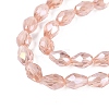 Transparent Electroplate Glass Beads Strands EGLA-N013-T4mm-B29-3