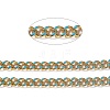 Golden Brass Enamel Curb Chain CHC-H103-07A-G-2