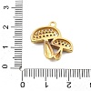 Brass Micro Pave Cubic Zirconia Pendants KK-L209-089G-3