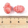 Synthetic Shell Dyed Carved Beads SHEL-H005-04-3