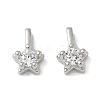 Brass Pave Clear Cubic Zirconia Charms CU-CBA9FFD-11P-05-1