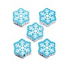 Christmas Theme Printed Wood Beads WOOD-M015-05E-1