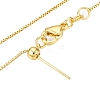 Brass Box Chain Necklaces for Women NJEW-G084-09G-2