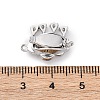 Brass Micro Pave Clear Cubic Zirconia Box Clasps KK-P291-34P-3