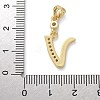 Brass Micro Pave Cubic Zirconia Pendants KK-M319-02G-V-3