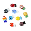 10Pcs 10 Styles Handmade Lampwork Beads LAMP-CJ0002-57-8
