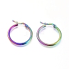 201 Stainless Steel Hoop Earrings X1-EJEW-A052-20J-M-1