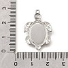 304 Stainless Steel Pendant Cabochon Settings X-STAS-C122-16A-P-3