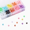 300Pcs 10 Colors Plastic Beads OACR-CJ0001-13-3