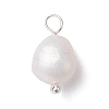 Natural Pearl Potato Charms PALLOY-JF02199-01-2