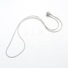 Women's 304 Stainless Steel Snake Chain Necklaces STAS-O037-59P-2