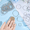 48pcs 6 Styles Tibetan Style Zinc Alloy Pendants FIND-SP0005-02P-3