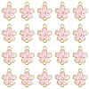 20Pcs Alloy Enamel 5-Petal Flower Connector Charms FIND-YW0009-33A-1