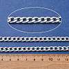 304 Stainless Steel Cuban Link Chains SA-CBA4160-17S-2