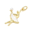 Brass Enamel Pendants KK-CBA3F25-08G-3