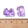 Transparent Glass Enamel Beads LAMP-V001-08E-2