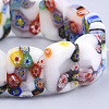 Handmade Millefiori Lampwork Stretch Bracelets BJEW-S039-06-4