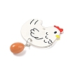 Printed Acrylic Pendants OACR-G059-01B-3