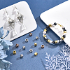 120Pcs 4 Colors Tibetan Style Alloy European Beads FIND-SC0002-22-5