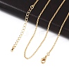 Long-Lasting Plated Brass Cable Chain Necklaces NJEW-K112-10G-NF-1