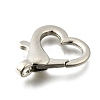 Heart Alloy Lobster Claw Clasps FIND-Q003-03P-2