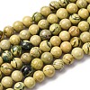 Natural Verdite Stone Beads Strands G-C242-03-6mm-2