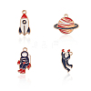 Alloy Enamel Big Pendants ENAM-CJ0001-06-1