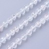 Natural White Topaz Beads Strands X-G-F619-28-4mm-1