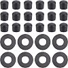 CHGCRAFT 20Pcs Flat Round ABS Plastic Washers FIND-CA00004-79-1