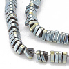 Electroplate Non-magnetic Synthetic Hematite Beads Strands G-N0318-08B-2