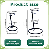 8Pcs 8 Styles Iron Crystal Scepter Display Stands ODIS-NB0001-52-2