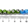 Chakra Theme Handmade Evil Eye Lampwork Beads Strands LAMP-G164-06B-4