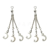 Tibetan Style Alloy Feather Tassel Big Pendants LS-FIND-YW0003-92C-1