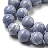 Synthetic Blue Lace Agate Beads Strands G-B071-F02-02-3
